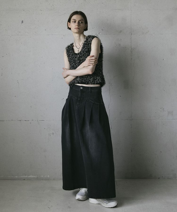 GARAGE OF GOOD CLOTHING「【TORRAZZO DONNA】Fancy yarn ニットビスチェ」|ベスト・ジレ|