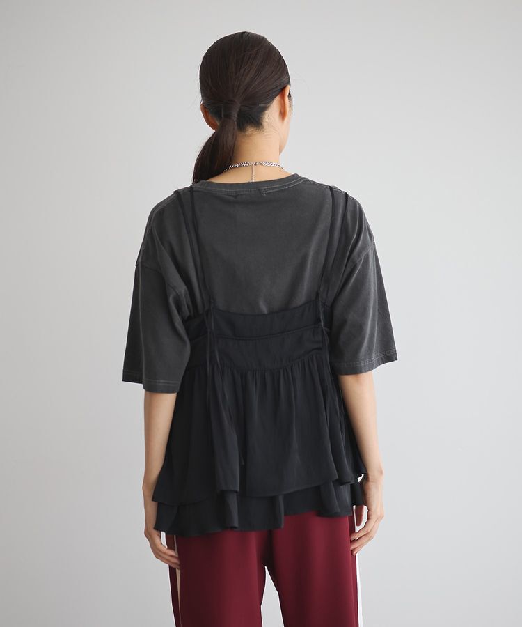 GARAGE OF GOOD CLOTHING「【日本製】サテンVネックキャミソール」|ベスト・ジレ|