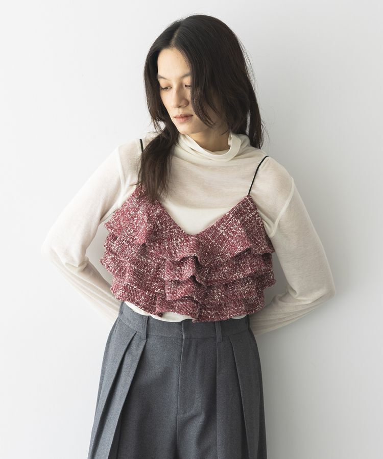 GARAGE OF GOOD CLOTHING「ツィードティアードフリルビスチェ」|ベスト・ジレ|