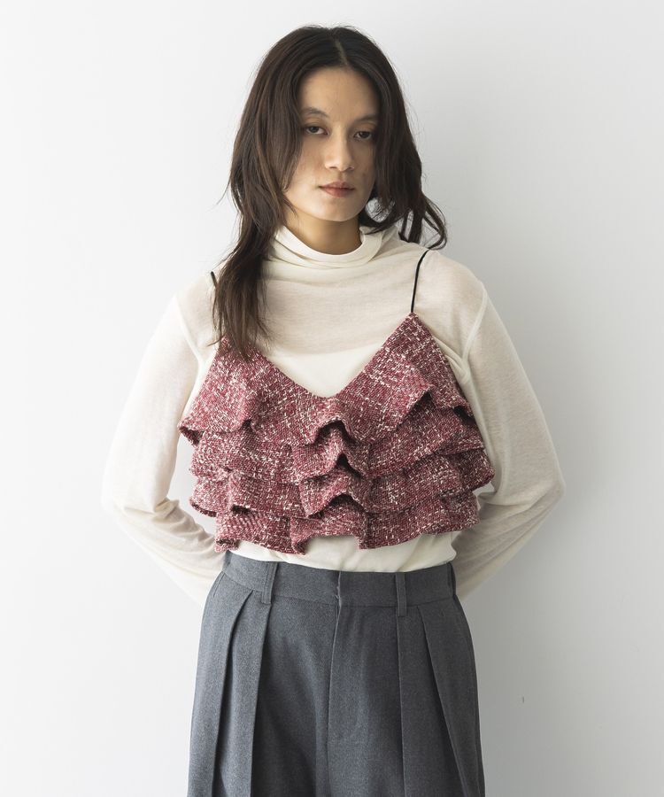 GARAGE OF GOOD CLOTHING「ツィードティアードフリルビスチェ」|ベスト・ジレ|