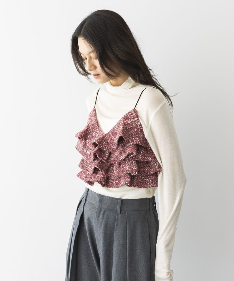 GARAGE OF GOOD CLOTHING「ツィードティアードフリルビスチェ」|ベスト・ジレ|