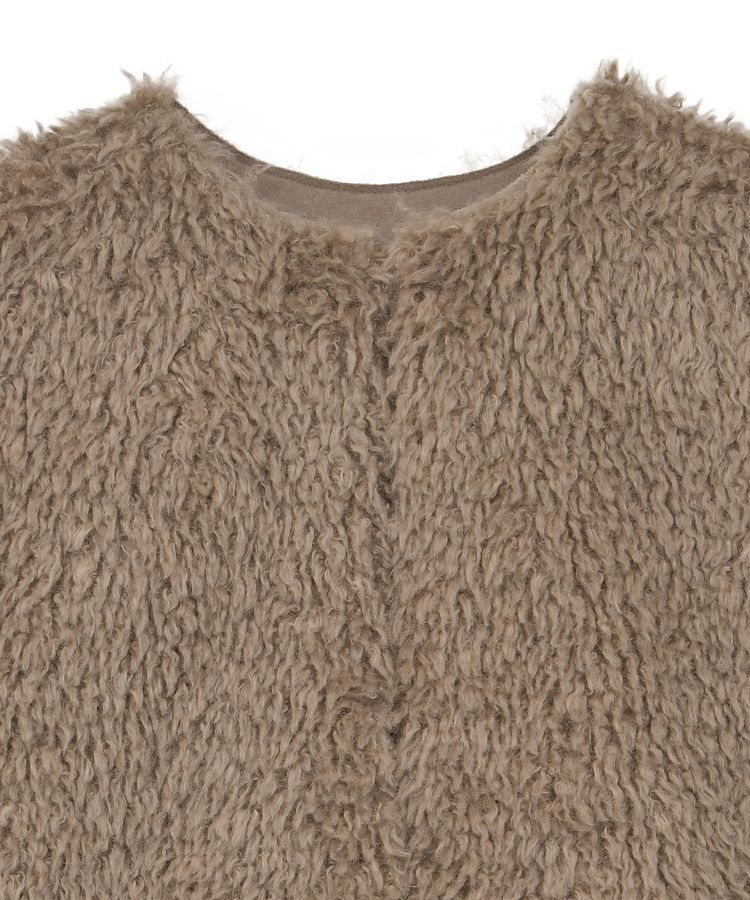 GARAGE OF GOOD CLOTHING「エコファーショートニットベスト」|ベスト・ジレ|