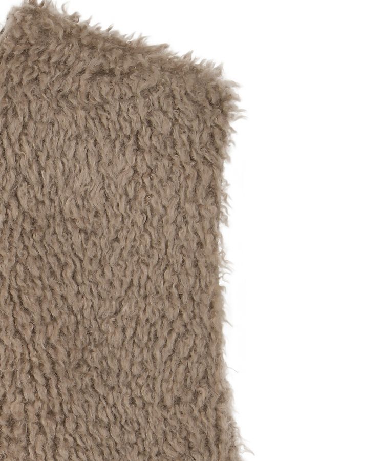 GARAGE OF GOOD CLOTHING「エコファーショートニットベスト」|ベスト・ジレ|