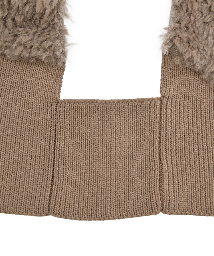 GARAGE OF GOOD CLOTHING「エコファーショートニットベスト」|ベスト・ジレ|