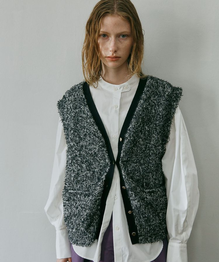GARAGE OF GOOD CLOTHING「ファンシーヤンツィード風ベスト」|ベスト・ジレ|