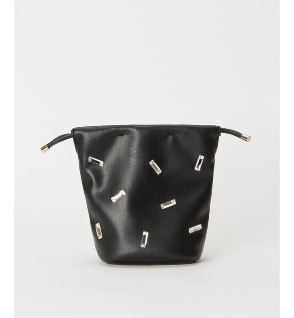 allureville「フェイクレザービジューポシェット ショルダーバッグ」|ショルダー・メッセンジャー|