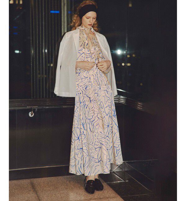 allureville「ライトオーガンジーシアージャケット」|テーラードジャケット|ホワイト