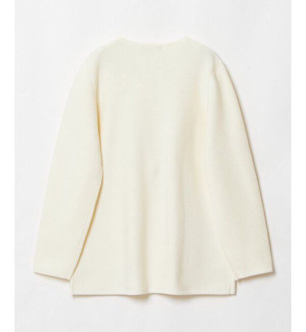 allureville「セミダブルガーターニットジャケット」|ノーカラージャケット|