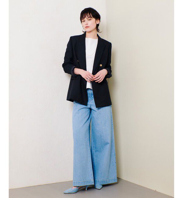 allureville「シャークスキンダブルブレストジャケット」|テーラードジャケット|