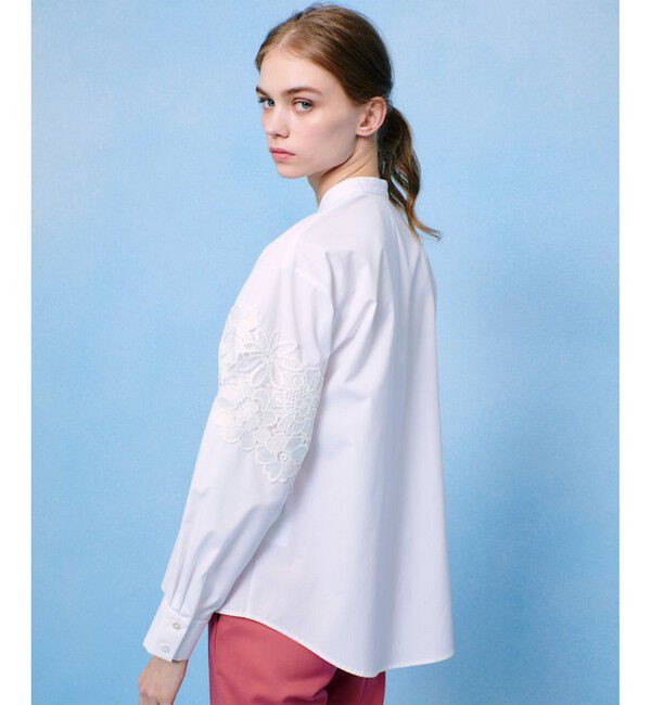 LOULOU WILLOUGHBY「【LOULOU WILLOUGHBY】フラワーレースシャツ」|シャツ・ブラウス|