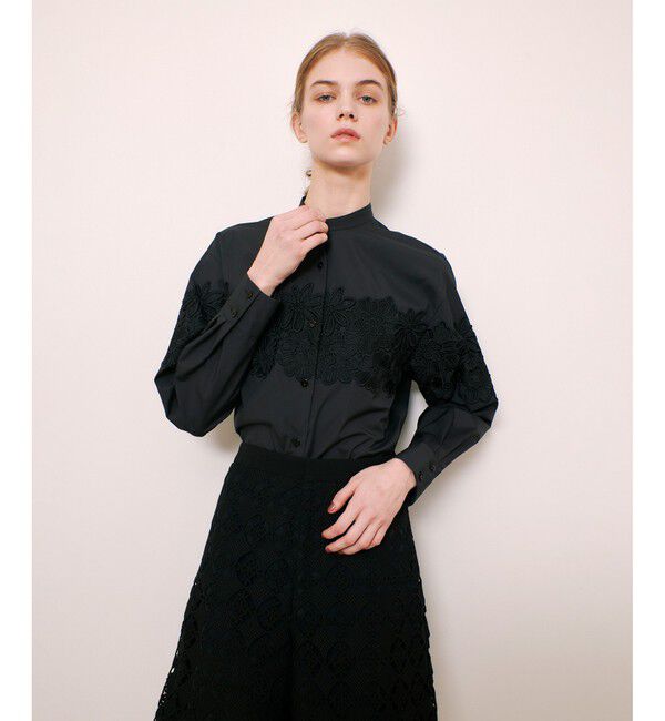 LOULOU WILLOUGHBY「【LOULOU WILLOUGHBY】フラワーレースシャツ」|シャツ・ブラウス|