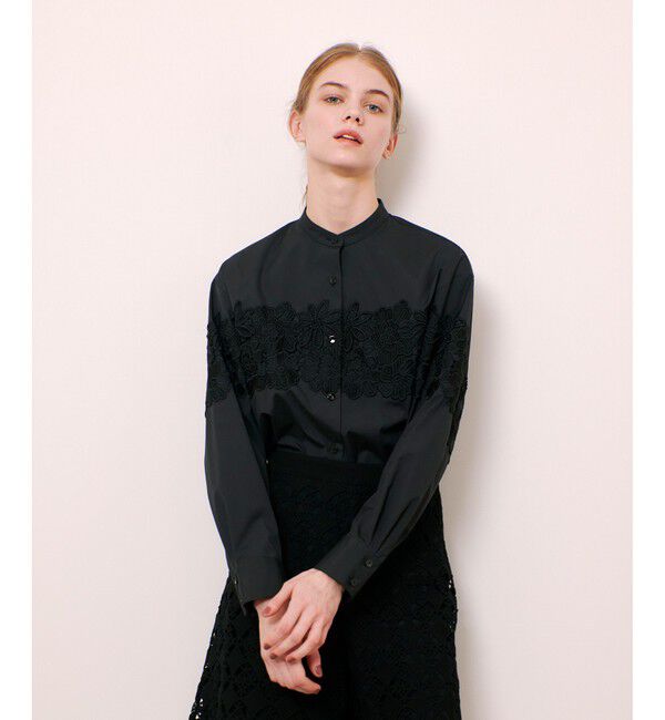 LOULOU WILLOUGHBY「【LOULOU WILLOUGHBY】フラワーレースシャツ」|シャツ・ブラウス|