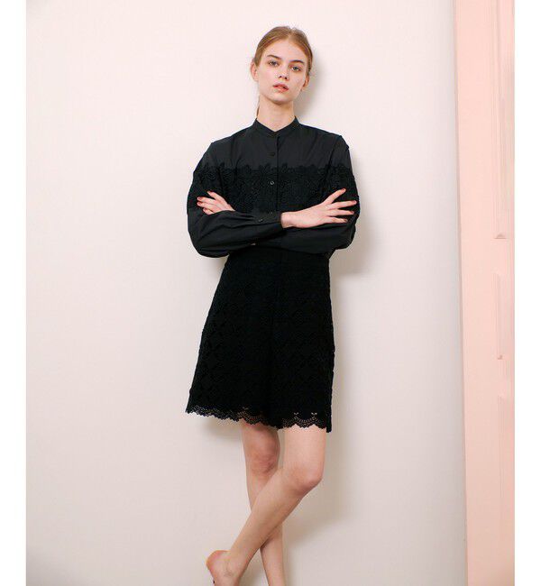 LOULOU WILLOUGHBY「【LOULOU WILLOUGHBY】フラワーレースシャツ」|シャツ・ブラウス|