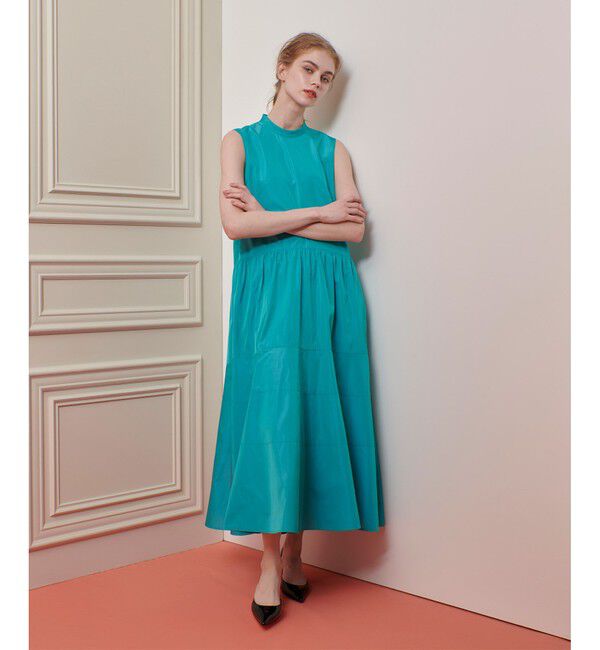 LOULOU WILLOUGHBY「【LOULOU WILLOUGHBY】バックリボンタフタワンピース」|ワンピース|