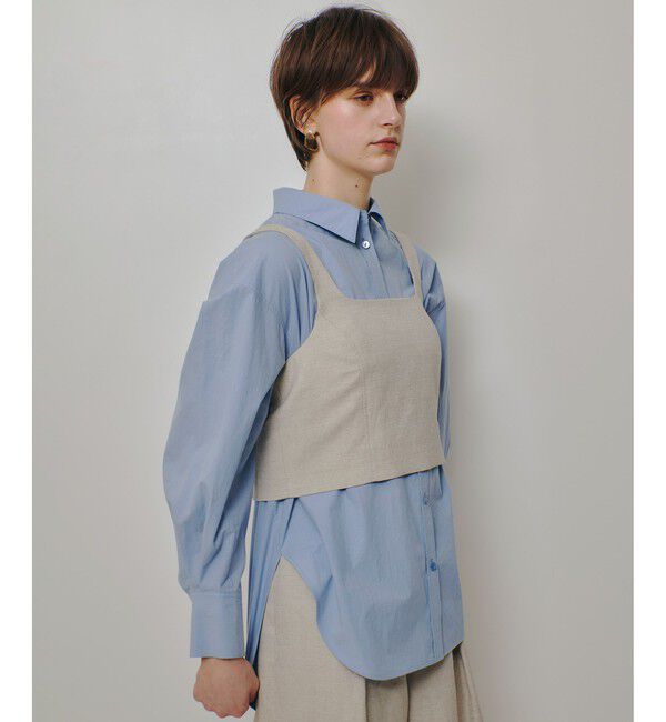 allureville「シャークスキンショートジレ」|ベスト・ジレ|