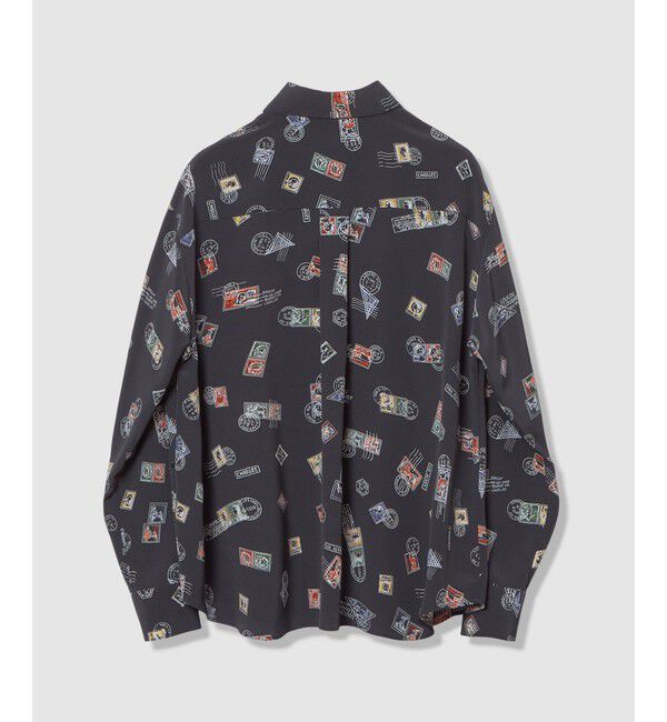 LOULOU WILLOUGHBY「【LOULOU WILLOUGHBY】レタープリントシャツブラウス」|シャツ・ブラウス|