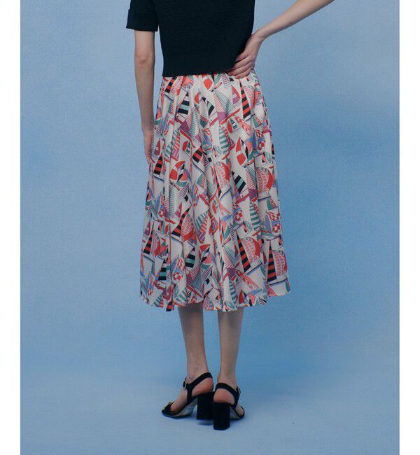 LOULOU WILLOUGHBY「【LOULOU WILLOUGHBY】RATTI マリーナプリントフレアスカート」|スカート|