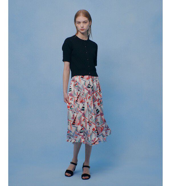 LOULOU WILLOUGHBY「【LOULOU WILLOUGHBY】RATTI マリーナプリントフレアスカート」|スカート|