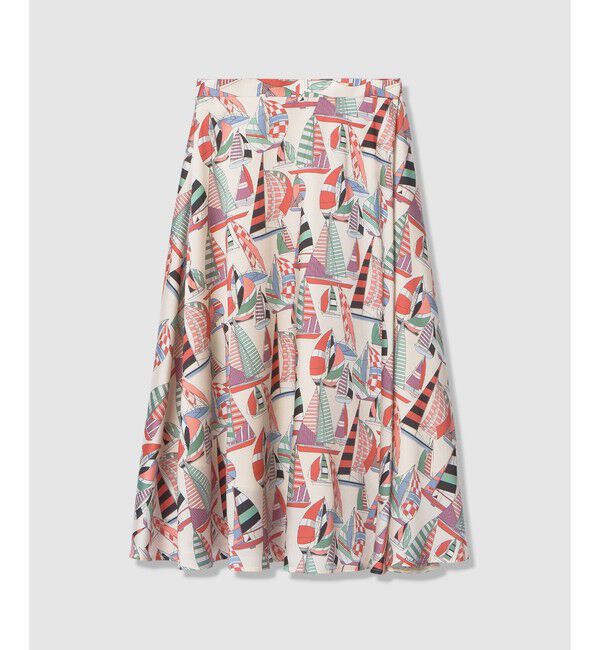 LOULOU WILLOUGHBY「【LOULOU WILLOUGHBY】RATTI マリーナプリントフレアスカート」|スカート|