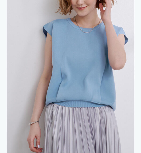 ur's「クルーネッククロップドタックニット」|Tシャツ・カットソー|