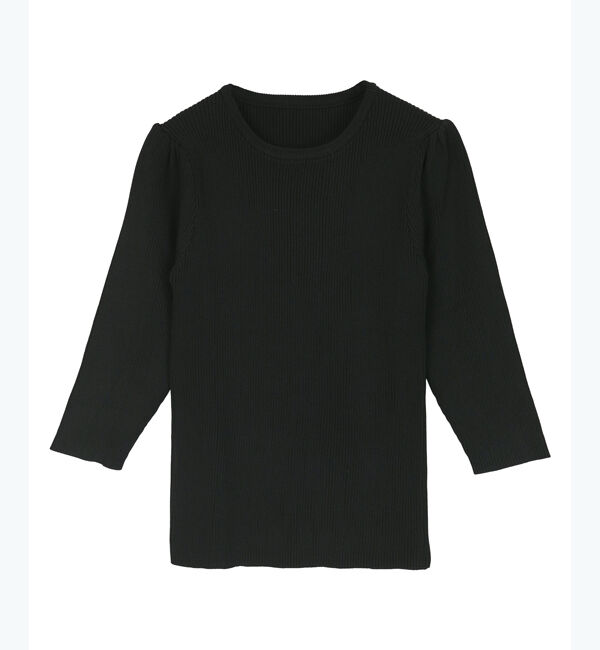 ur's「【星玲奈さんコラボアイテム】クルーネックパフスリーブニット」|ニット・セーター|