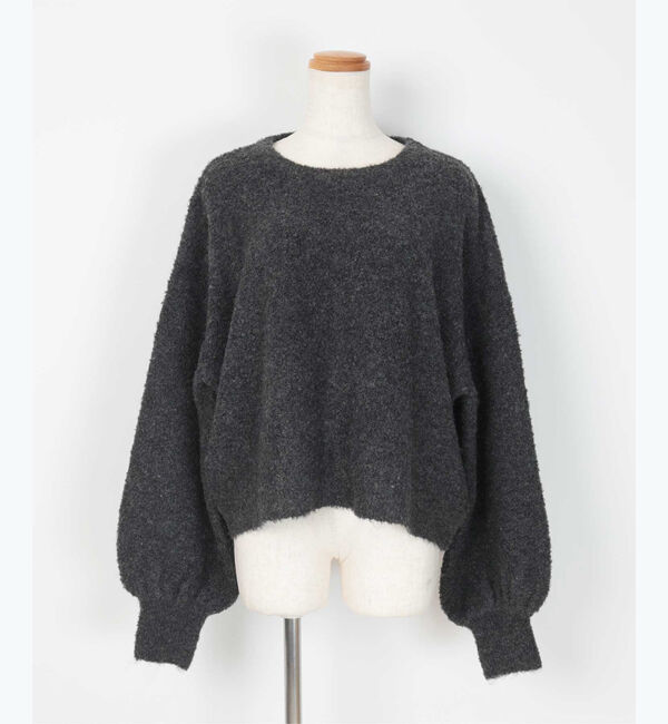 ur's「【星玲奈さんコラボアイテム】ウールブレンドクロップドクルーネックニット」|ニット・セーター|
