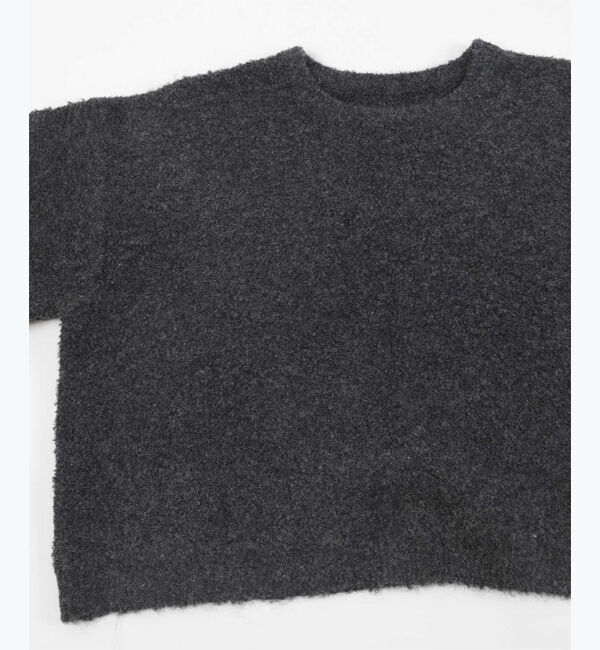 ur's「【星玲奈さんコラボアイテム】ウールブレンドクロップドクルーネックニット」|ニット・セーター|