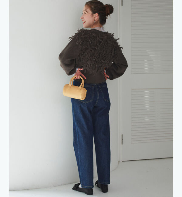 titivate「クロップドフリンジニットカーディガン」|ニット・セーター|