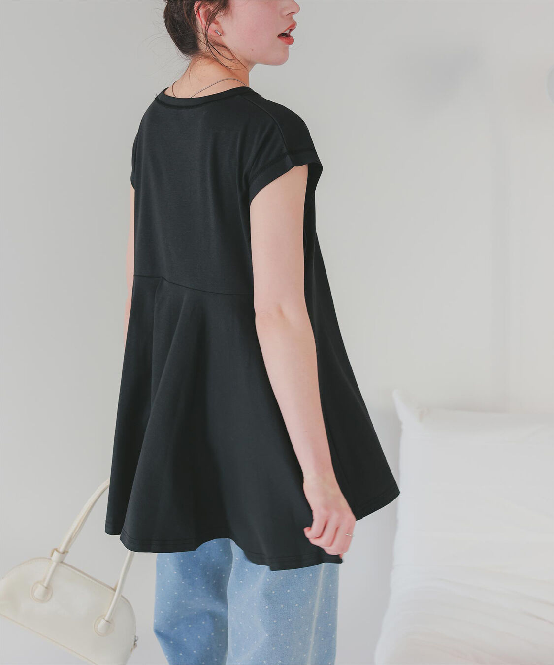 titivate「汗染み防止バックフレアTシャツ」|Tシャツ・カットソー|