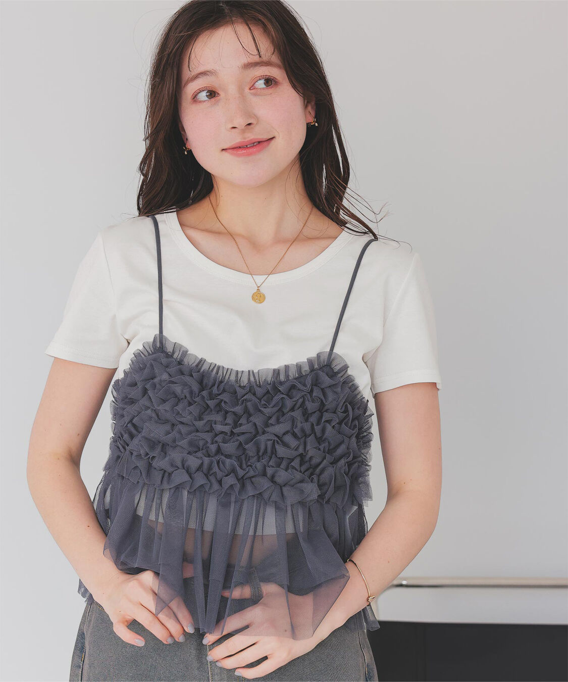 titivate「汗染み防止ｺﾝﾊﾟｸﾄTｼｬﾂ」|Tシャツ・カットソー|ホワイト