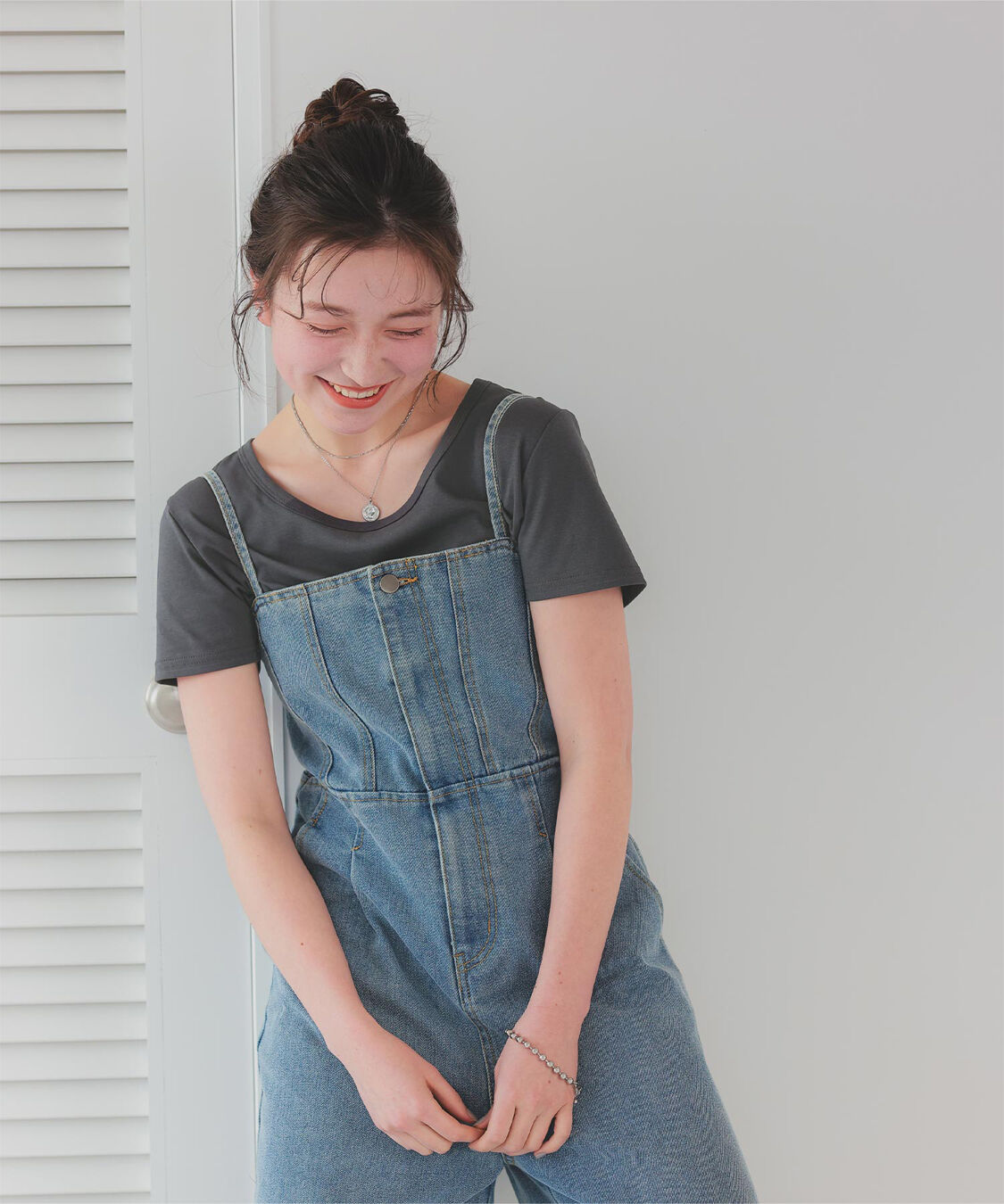 titivate「汗染み防止ｺﾝﾊﾟｸﾄTｼｬﾂ」|Tシャツ・カットソー|チャコール