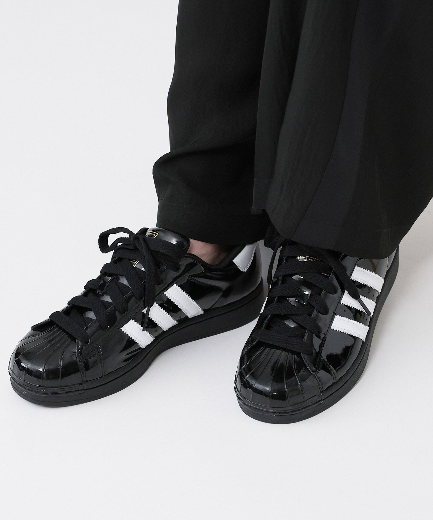  「【adidas】SUPER STAR W」|スニーカー|ブラック