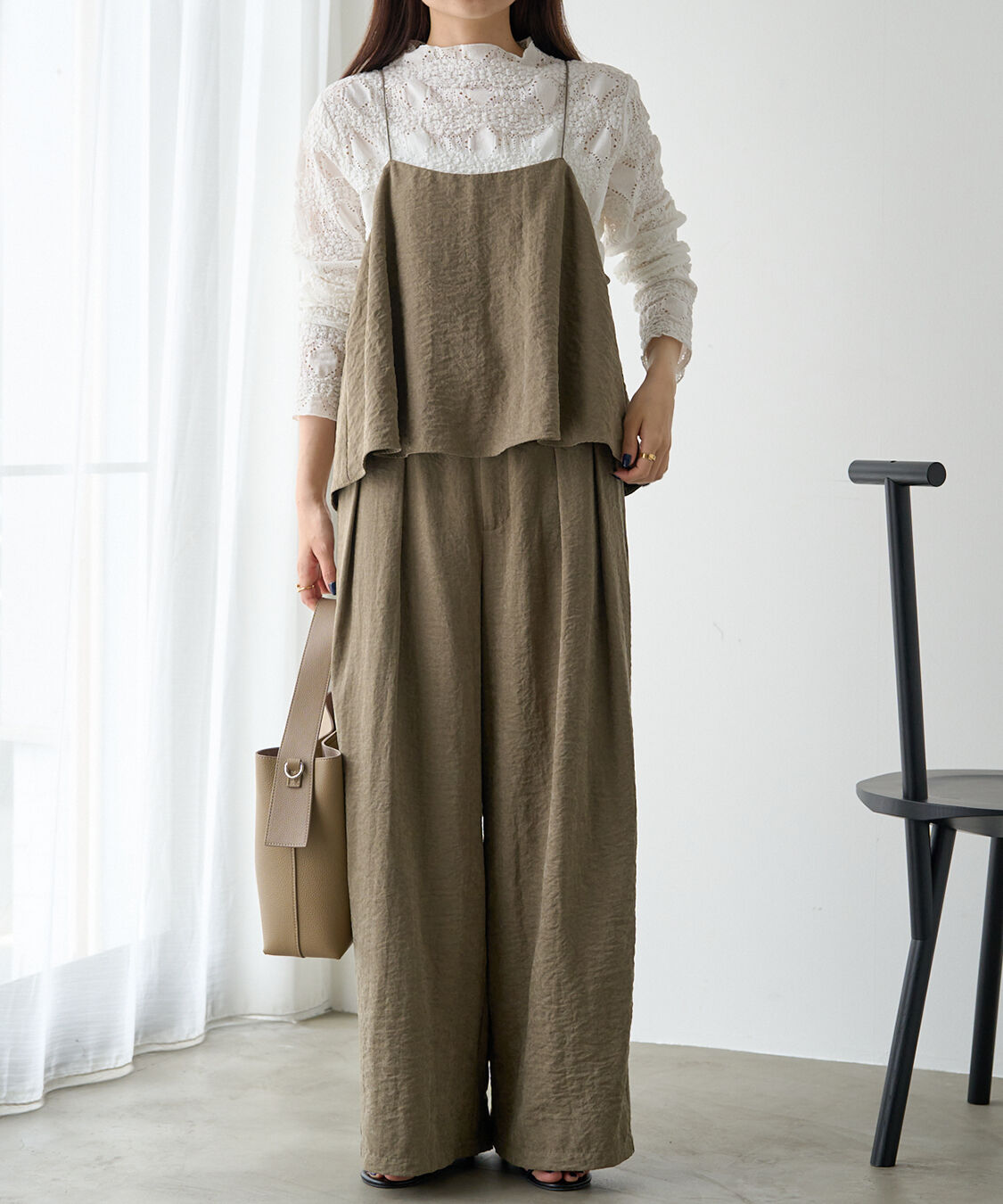  「累計7000枚突破！【SET ITEM】パウダーツイルビスチェ+パンツセット」|その他|ブラウン系その他