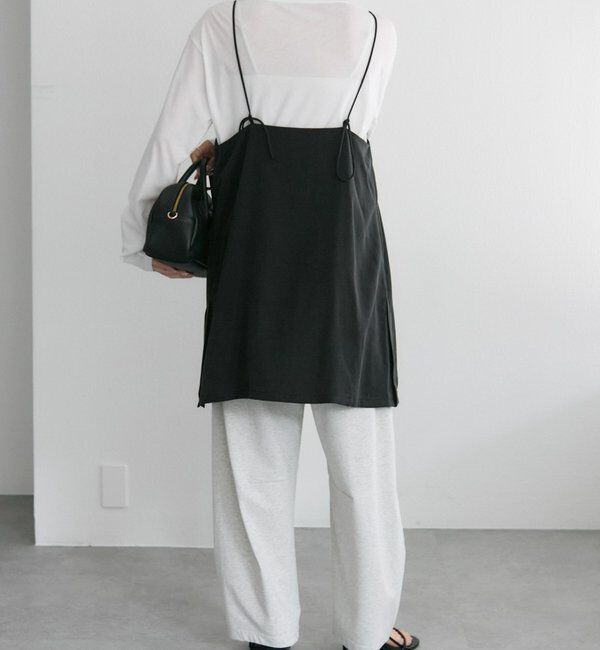  「【着回し力◎/セットアイテム】ソフトツイルキャミチュニック+パンツセット」|その他|