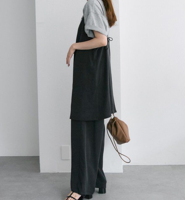  「【着回し力◎/セットアイテム】ソフトツイルキャミチュニック+パンツセット」|その他|