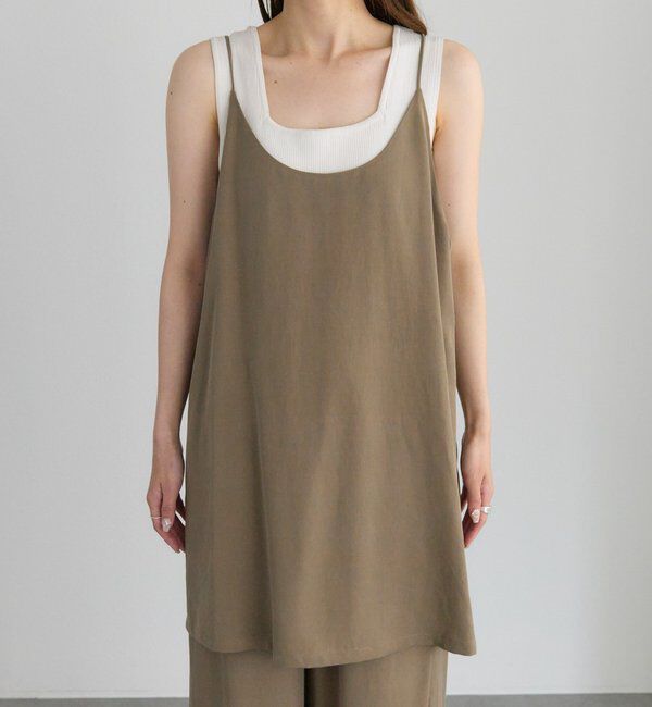  「【着回し力◎/セットアイテム】ソフトツイルキャミチュニック+パンツセット」|その他|