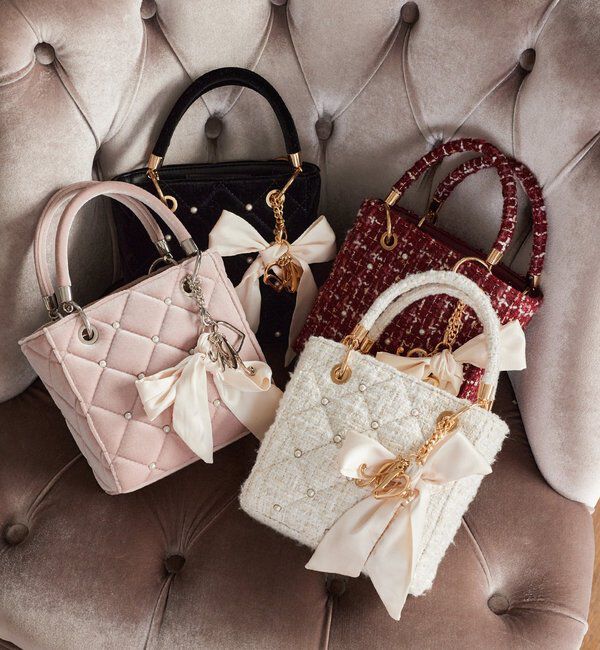  「チャーム付きキルティングミニバッグ」|ショルダー・メッセンジャー|