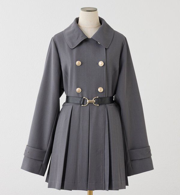 「ウエストベルトプリーツミニトレンチ」|その他|