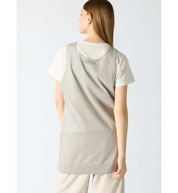 mizuiro ind「mizuiro ind ハイゲージラウンドネックベスト」|ベスト・ジレ|