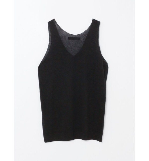 mizuiro ind「mizuiro ind ハイゲージラウンドネックベスト」|ベスト・ジレ|