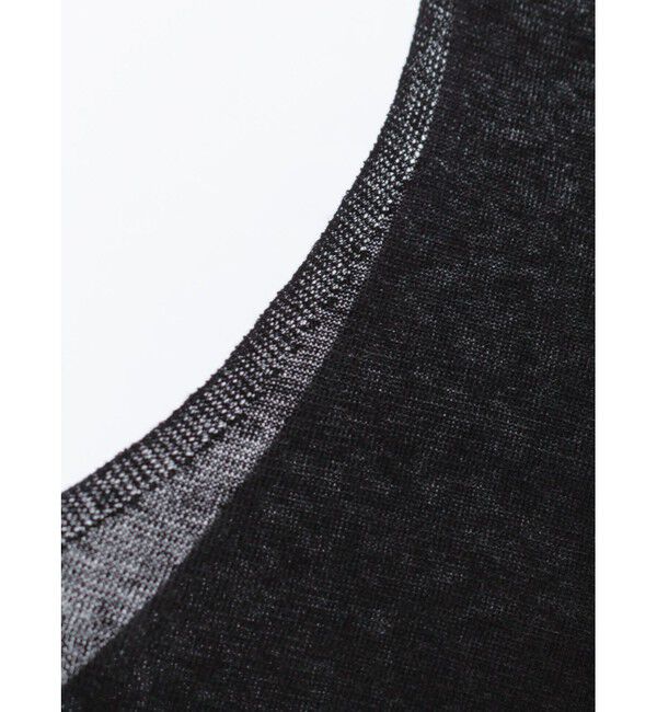 mizuiro ind「mizuiro ind ハイゲージラウンドネックベスト」|ベスト・ジレ|