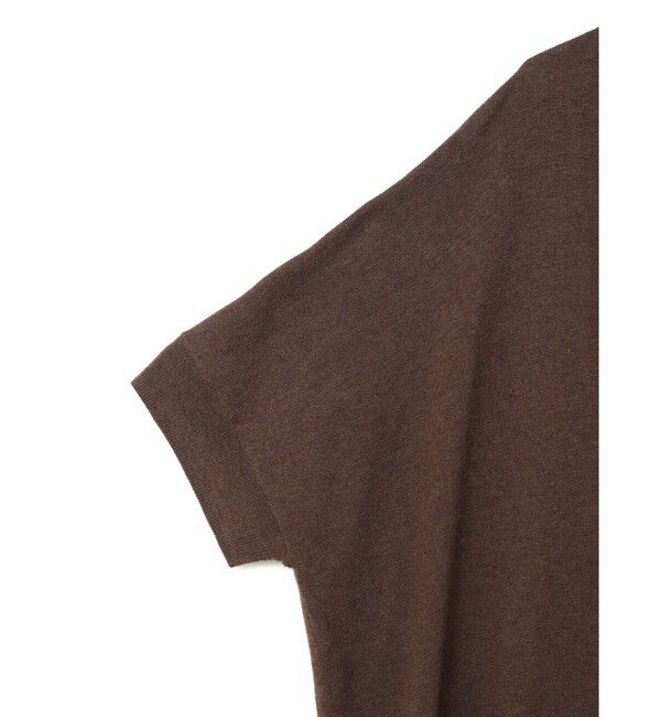 mizuiro ind「mizuiro ind Vネックフレンチスリーブロングベスト」|ベスト・ジレ|