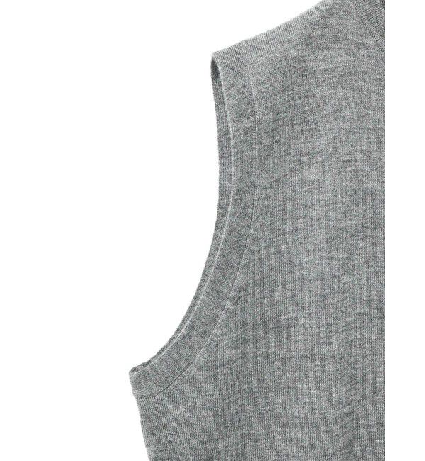 mizuiro ind「mizuiro ind クルーネックショートベスト」|ベスト・ジレ|