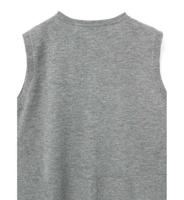 mizuiro ind「mizuiro ind クルーネックショートベスト」|ベスト・ジレ|