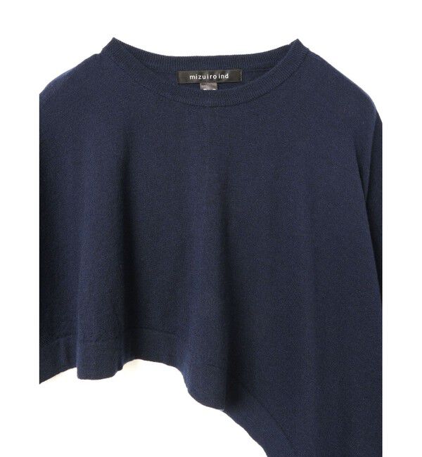 mizuiro ind「mizuiro ind アシンメトリーポンチョベスト」|ベスト・ジレ|