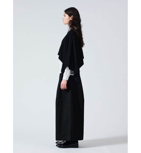 mizuiro ind「mizuiro ind アシンメトリーポンチョベスト」|ベスト・ジレ|