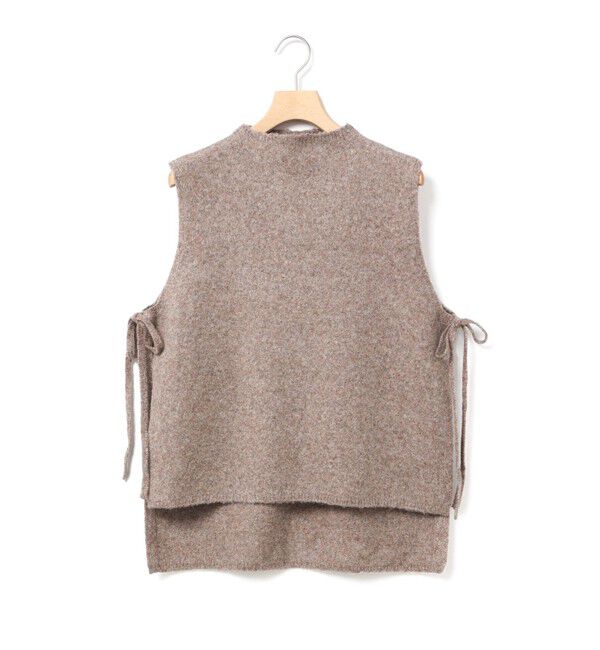 MidiUmi「MidiUmi サイドリボンベスト」|ベスト・ジレ|ライトブラウン
