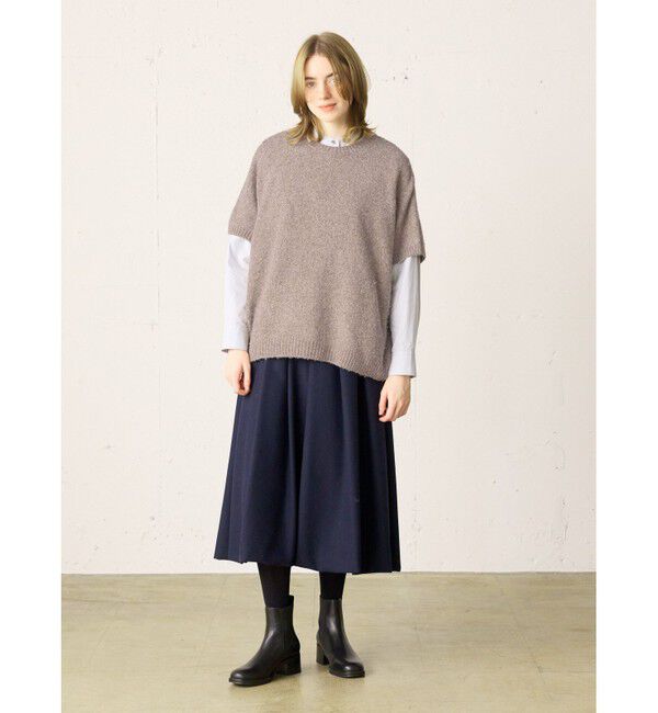 MidiUmi「MidiUmi クルーネックコクーンベスト」|ベスト・ジレ|