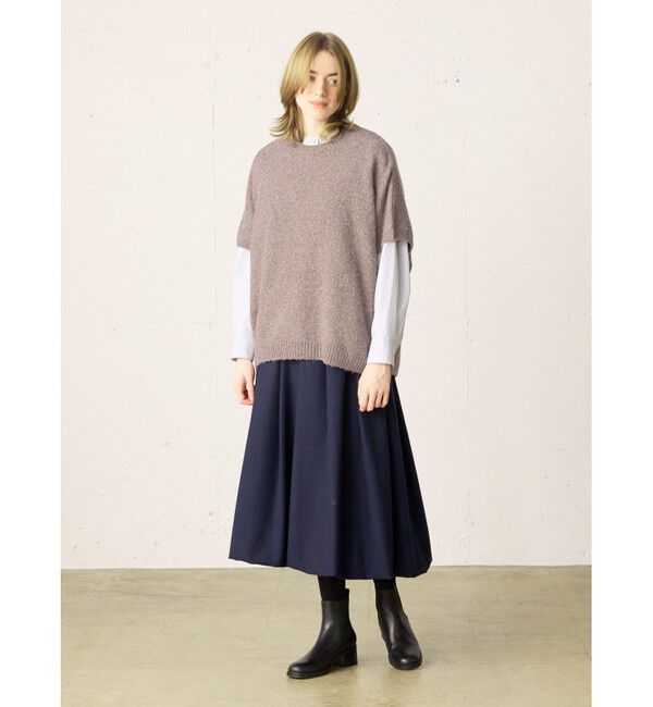 MidiUmi「MidiUmi クルーネックコクーンベスト」|ベスト・ジレ|