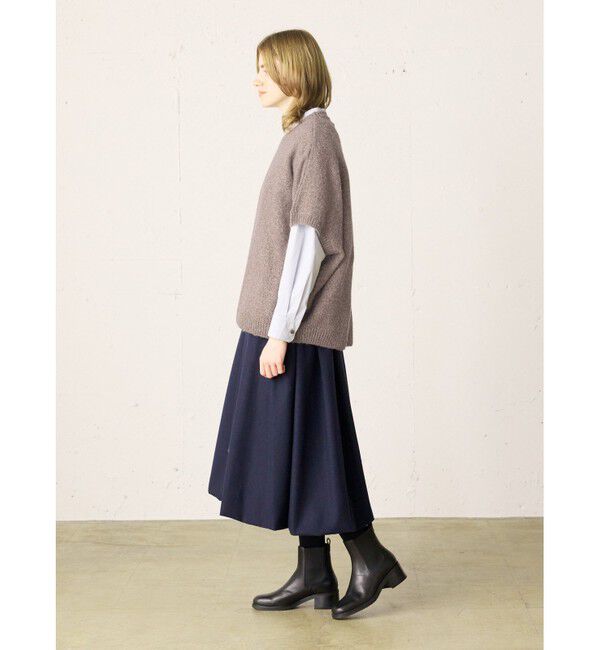 MidiUmi「MidiUmi クルーネックコクーンベスト」|ベスト・ジレ|